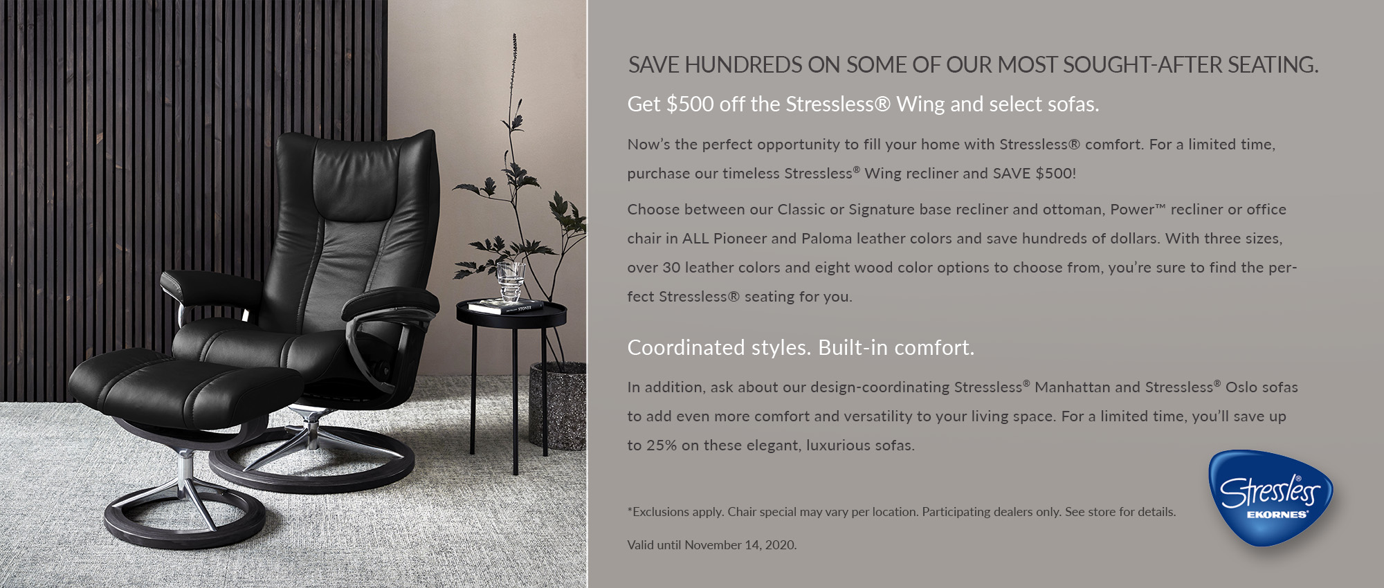Stressless Furniture On Sale!